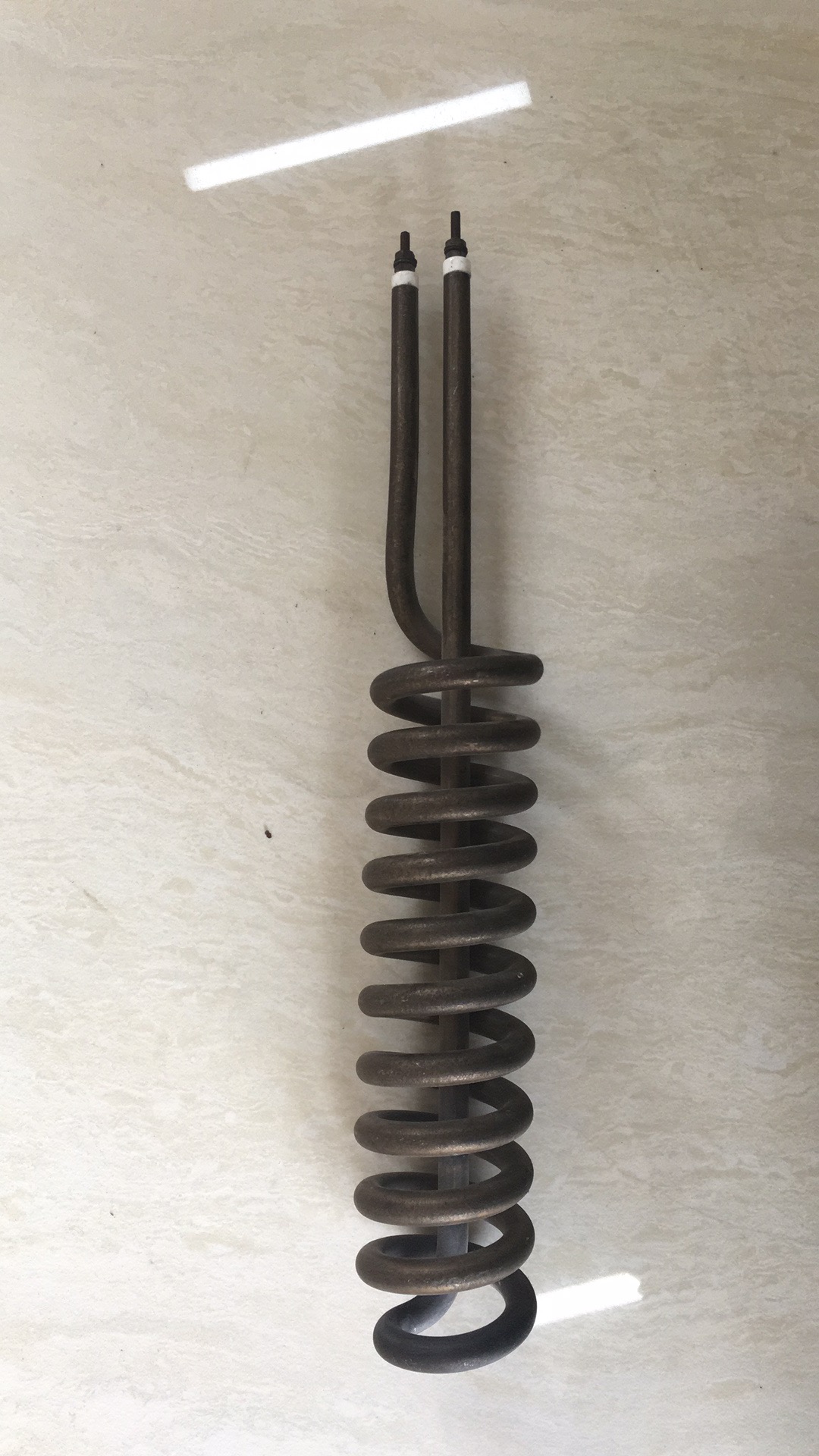 Spiral electric heating tube